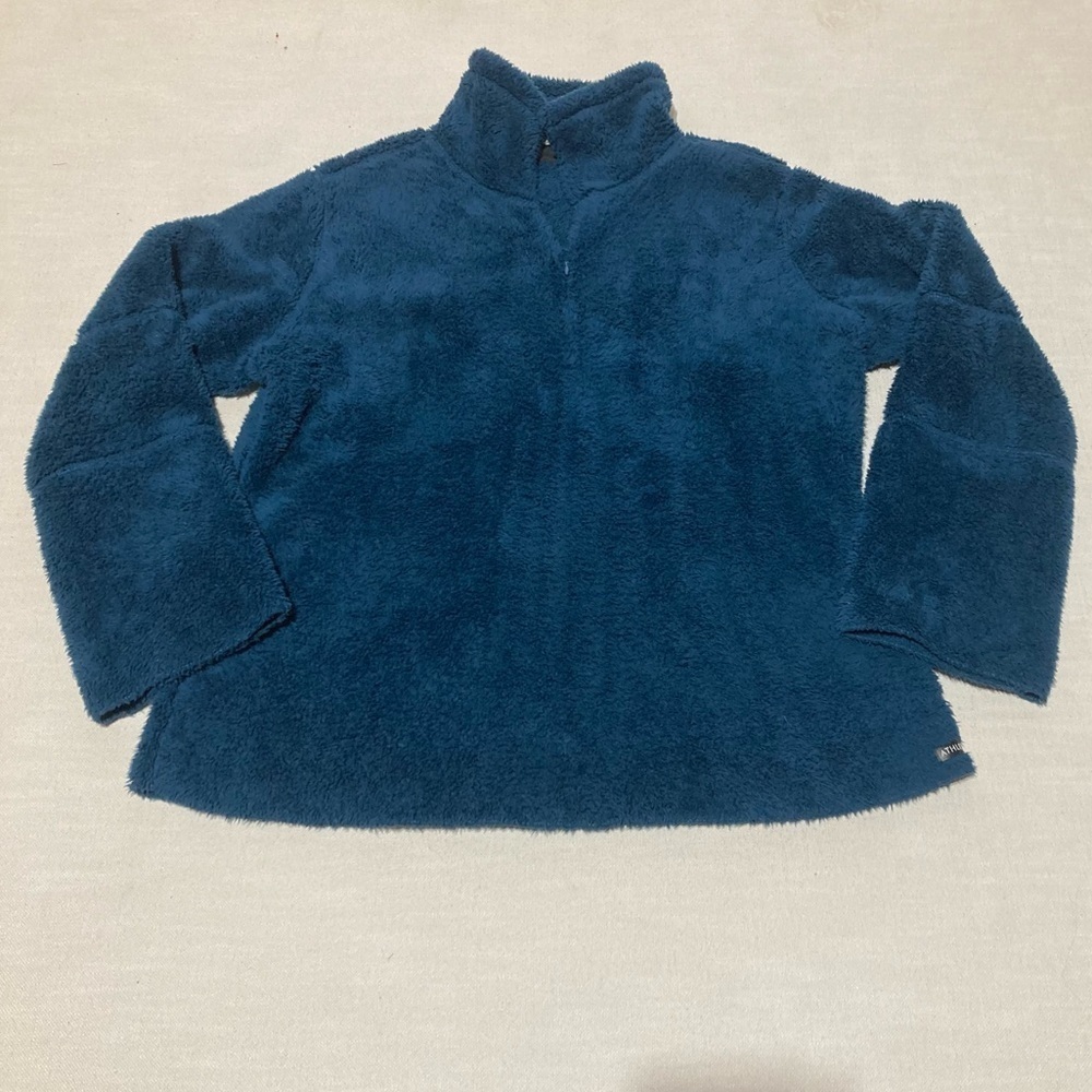 ATHLETA | Blue Sherpa Half Zip